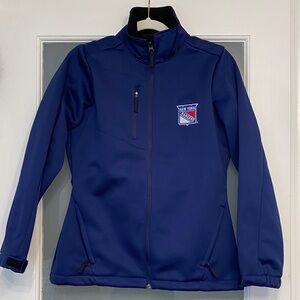 Antigua Women's Blue Jacket with Rangers Logo